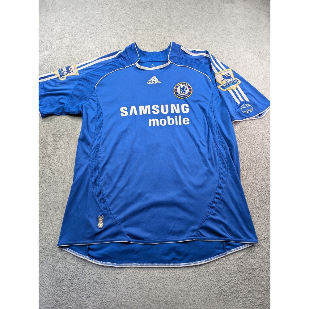 Vtg Adidas Chelsea FC 2005 2006 Home Jersey Samsung Blue Mens XL Soccer Shirt